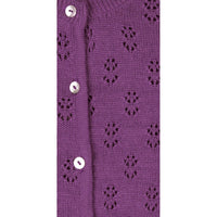 Mipounet Dark Mauve Wool Openwork Jacket