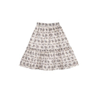 Mipounet Cream Voile Flower Skirt