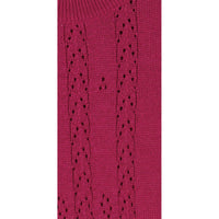 Mipounet Fuschia Wool Openwork Sweater