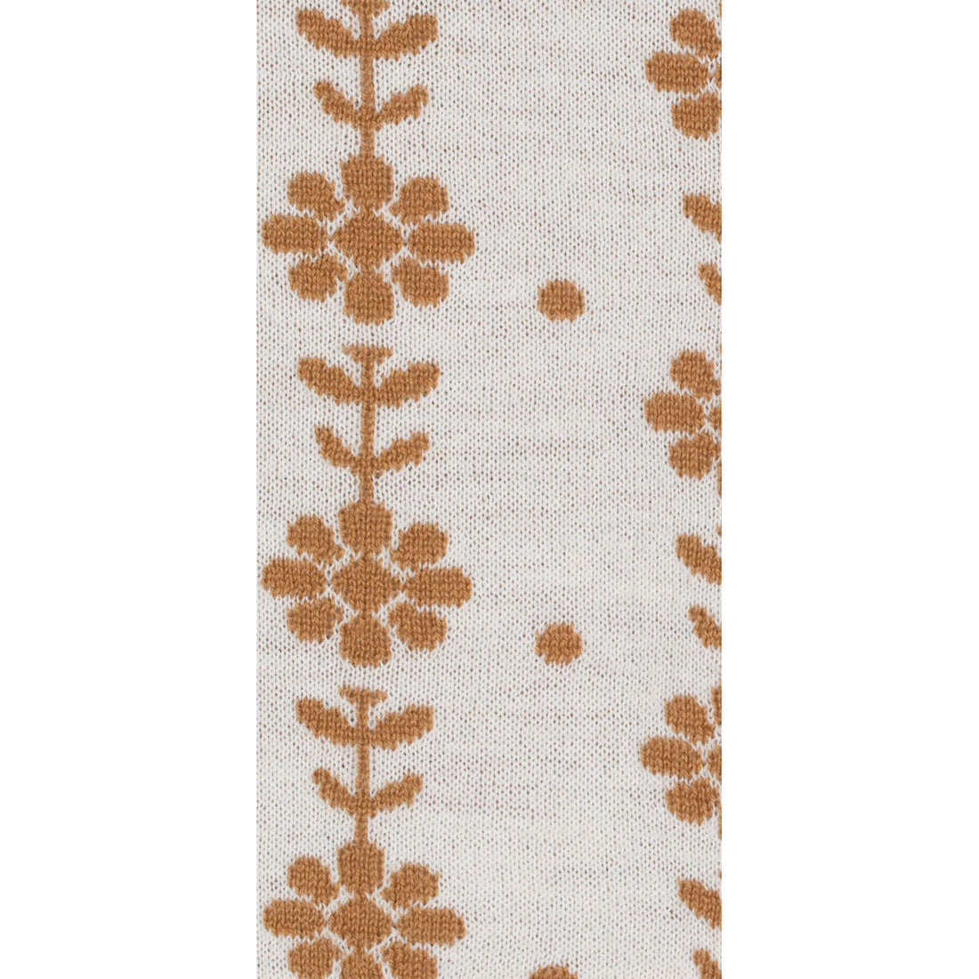 Mipounet Cream/Camel Wool Braided Flower Sweater