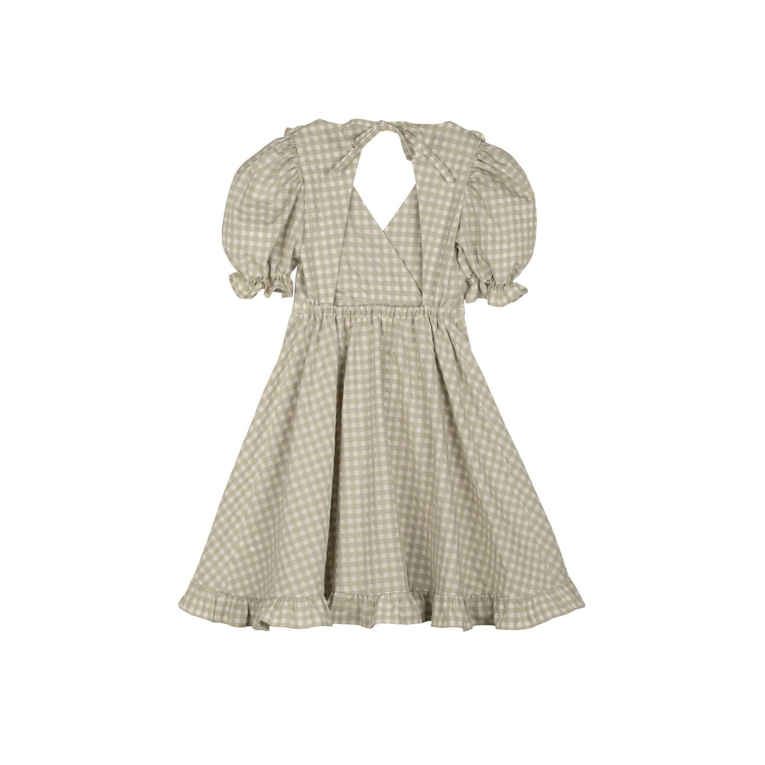 Mipounet Sage Vichy Caroline Dress