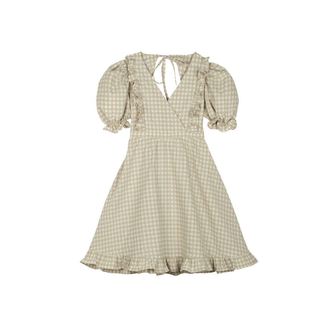 Mipounet Sage Vichy Caroline Dress