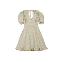 Mipounet Sage Vichy Caroline Dress