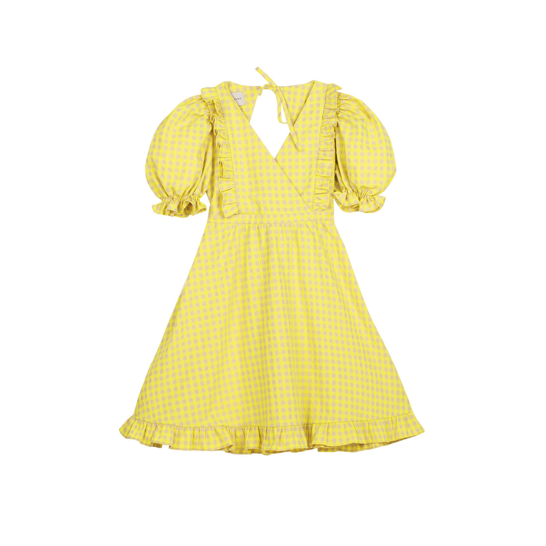 Mipounet Lemon Vichy Caroline Dress