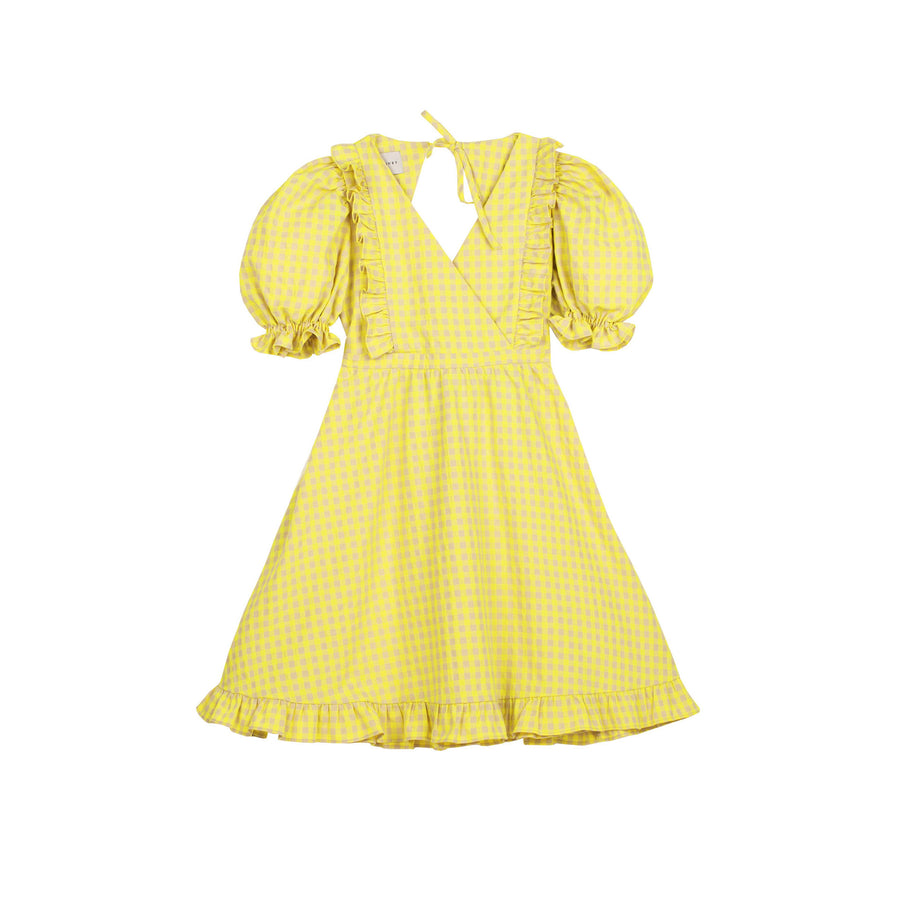 Mipounet Lemon Vichy Caroline Dress
