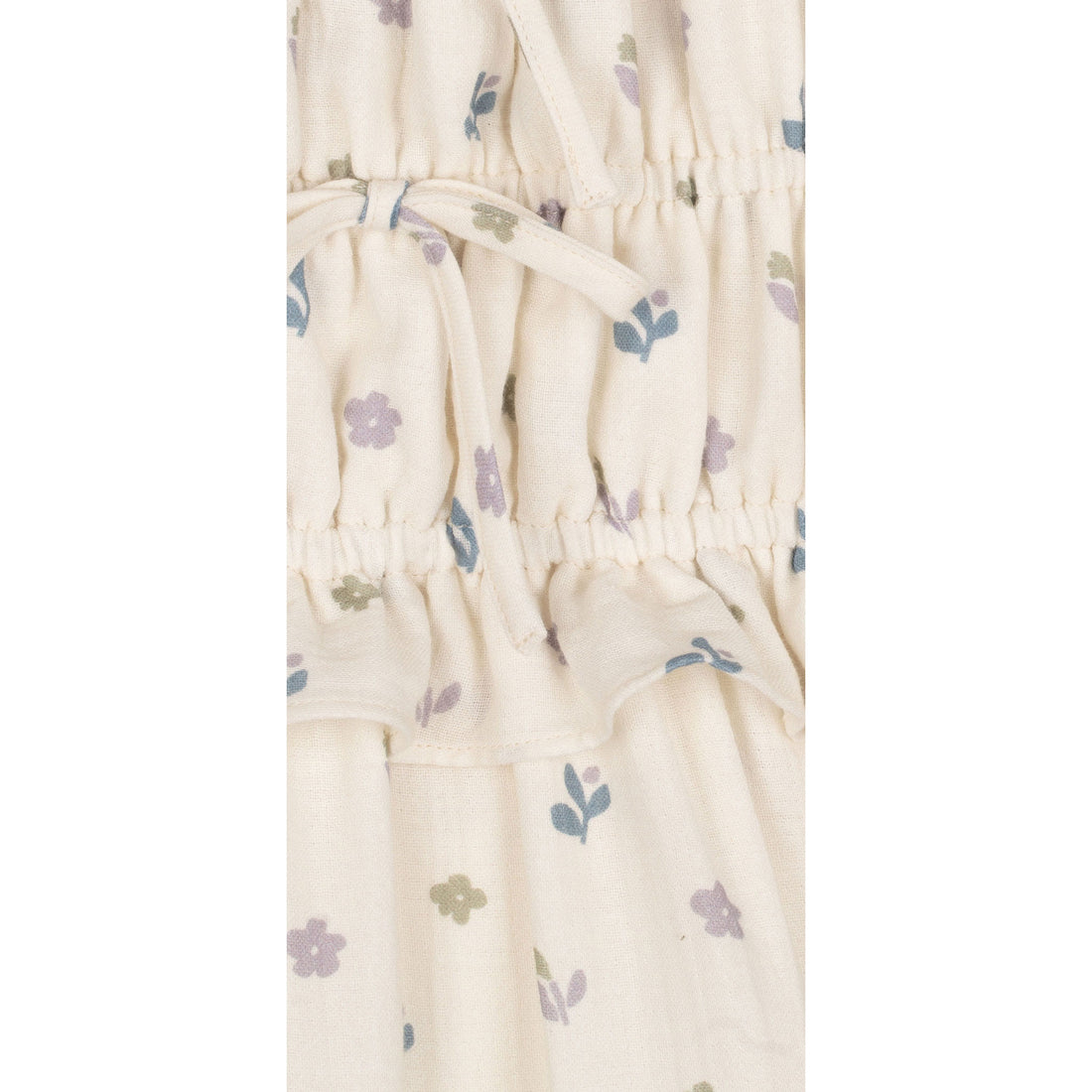 Mipounet Blue Flower Printed Muslin Mia Dress