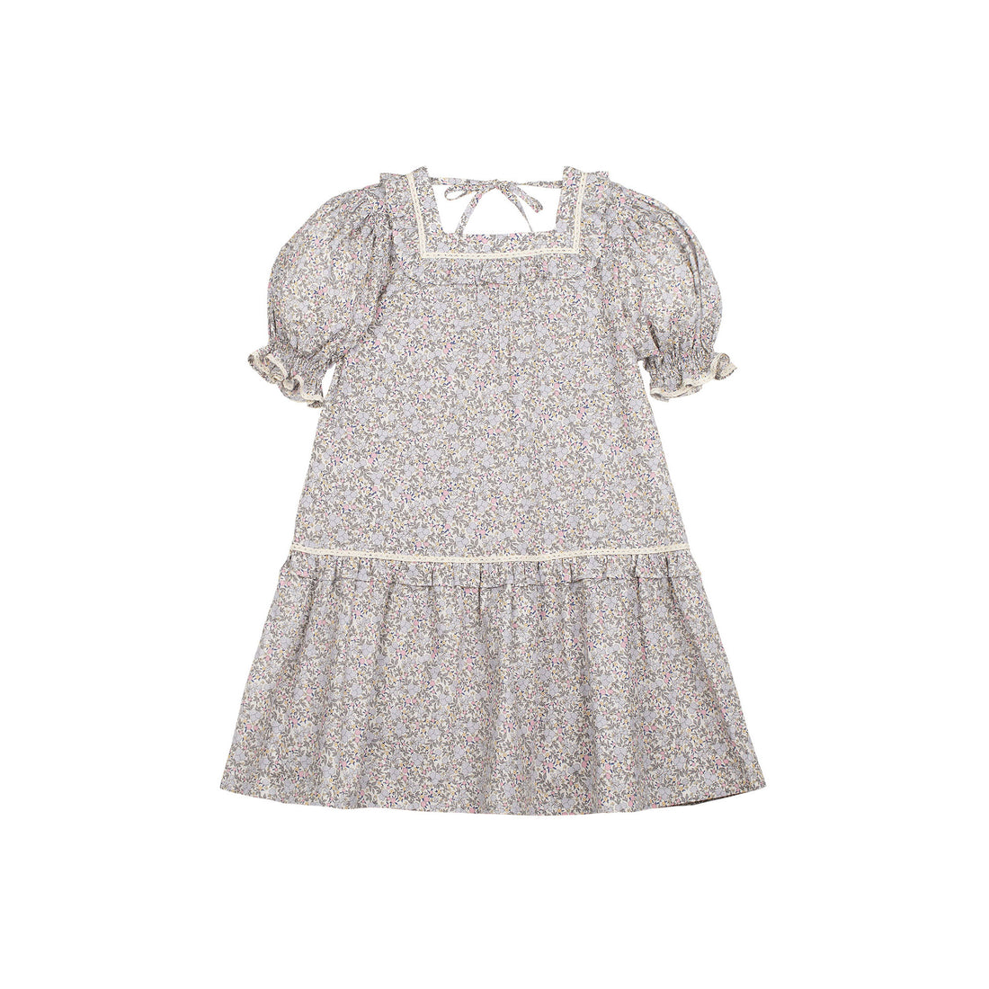 Mipounet Lilac Printed Voile Dalia Dress