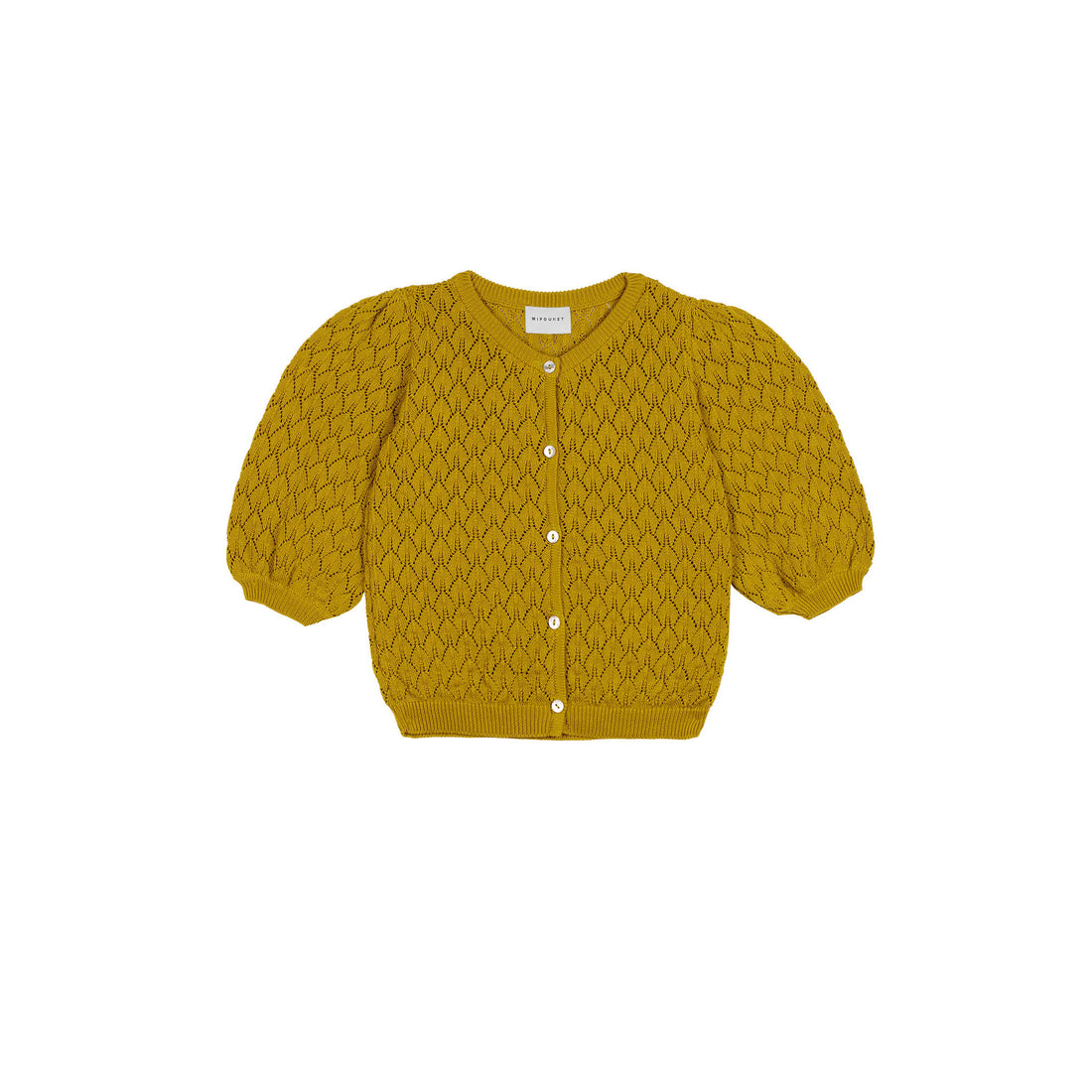 Mipounet Gold Openwork Giulia Cardigan