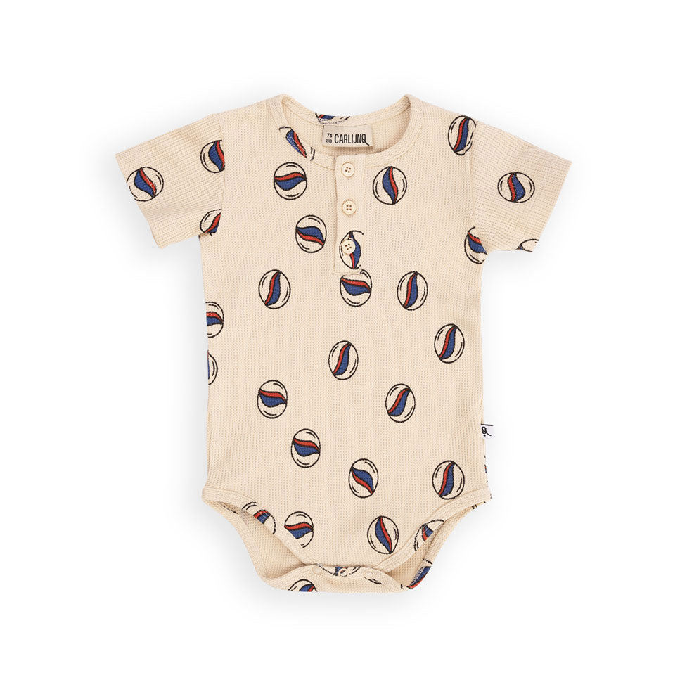 Carlijnq Marbles Waffle Bodysuit