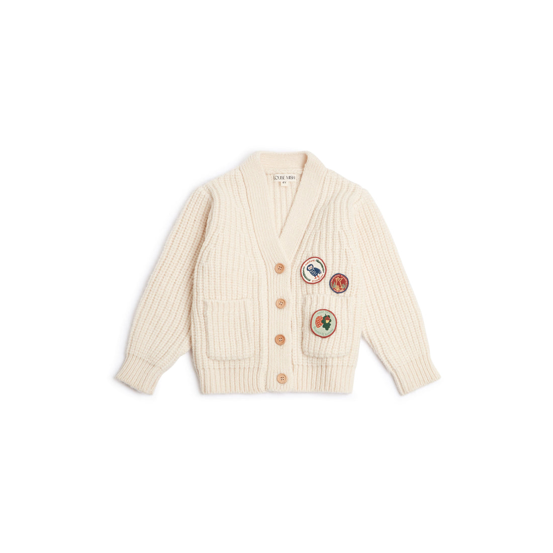 Louise Misha Cream Polo Cardigan