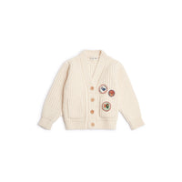 Louise Misha Cream Polo Cardigan