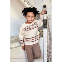 Louise Misha Cream Cosmo Jacquard Sweater