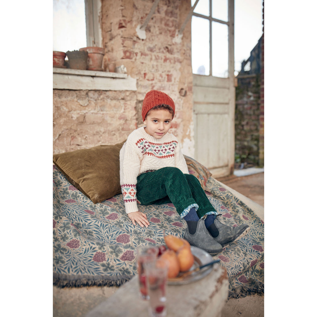 Louise Misha Cream Cosmo Jacquard Sweater