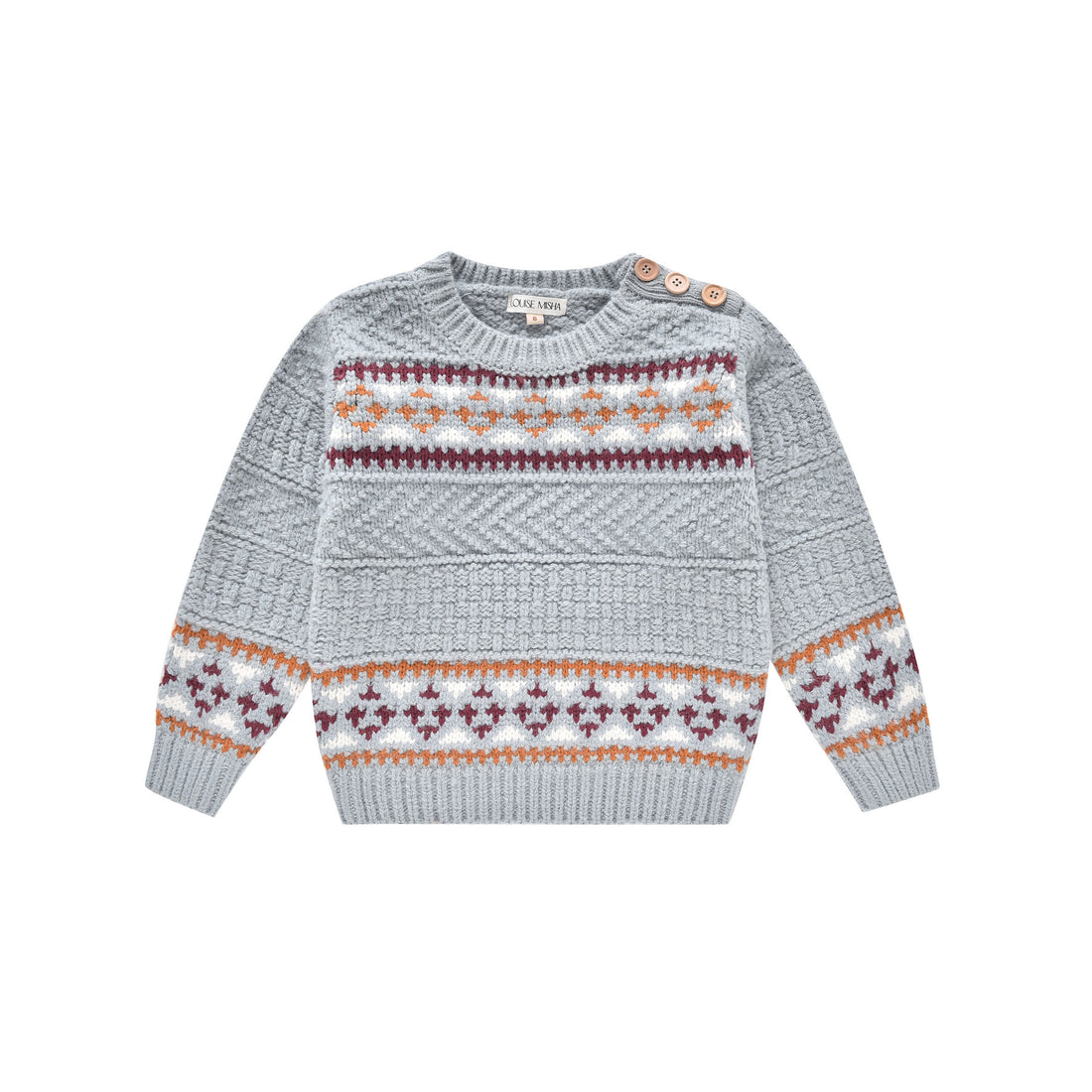 Louise Misha Dark Cloud Cosmo Jacquard Sweater