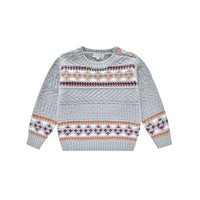 Louise Misha Dark Cloud Cosmo Jacquard Sweater