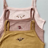 Konges Slojd  Rosy/ Roebuck/ Mustard Cue 3 Pack Strap Tanks