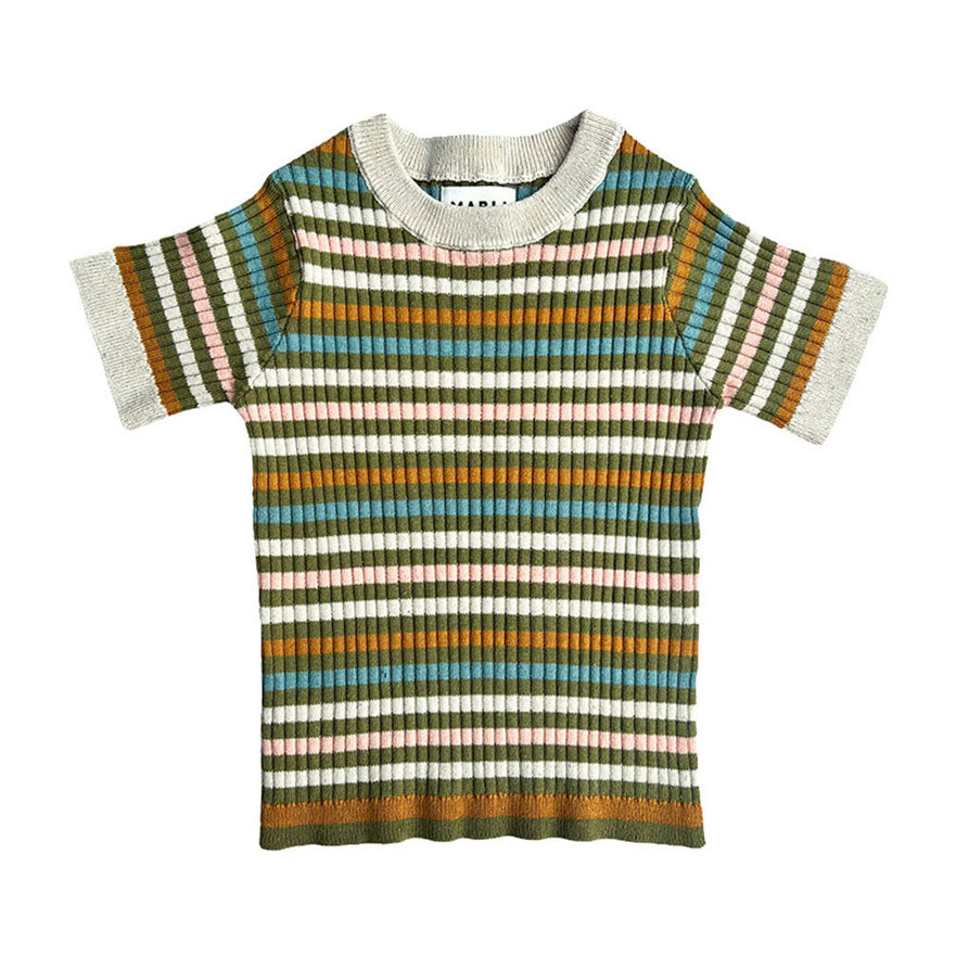 Mabli Olive Stripe Aeron Tee