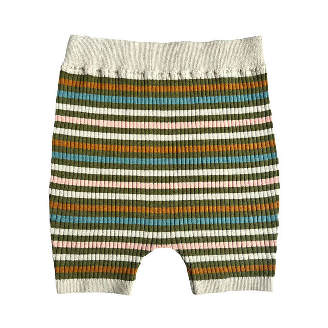 Mabli Olive Stripe Aeron Shorts