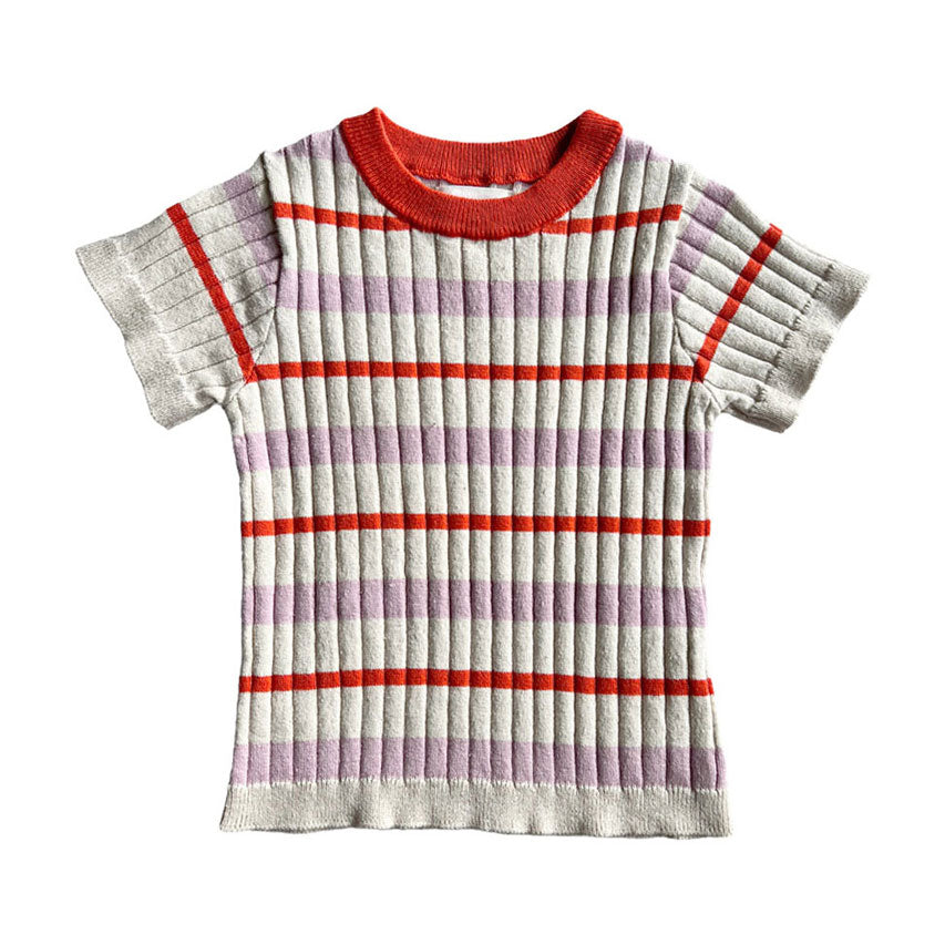 Mabli Orchid Stripe Tenby Tee