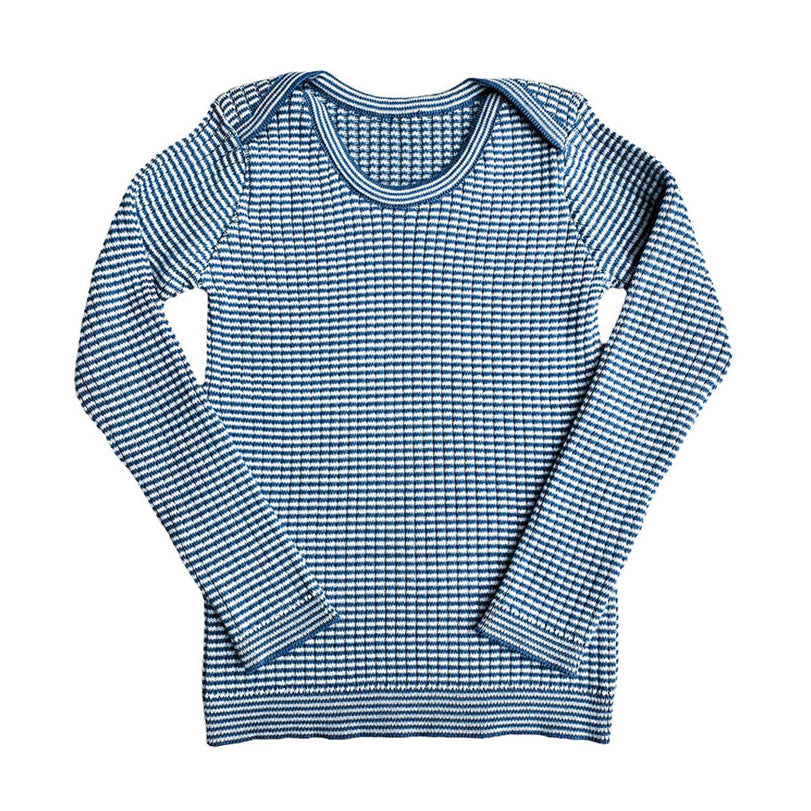 Mabli Cobalt Haze Skinny Rib Sweater