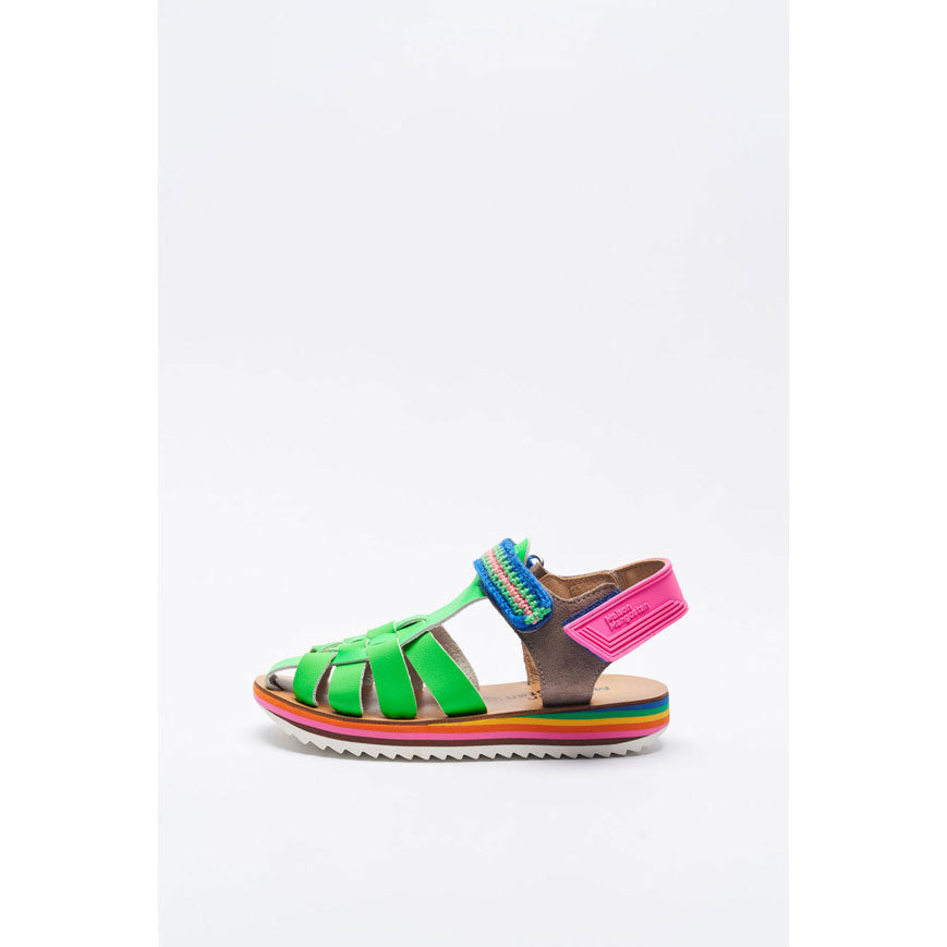 Maison Mangostan Green Maracuja Sandals