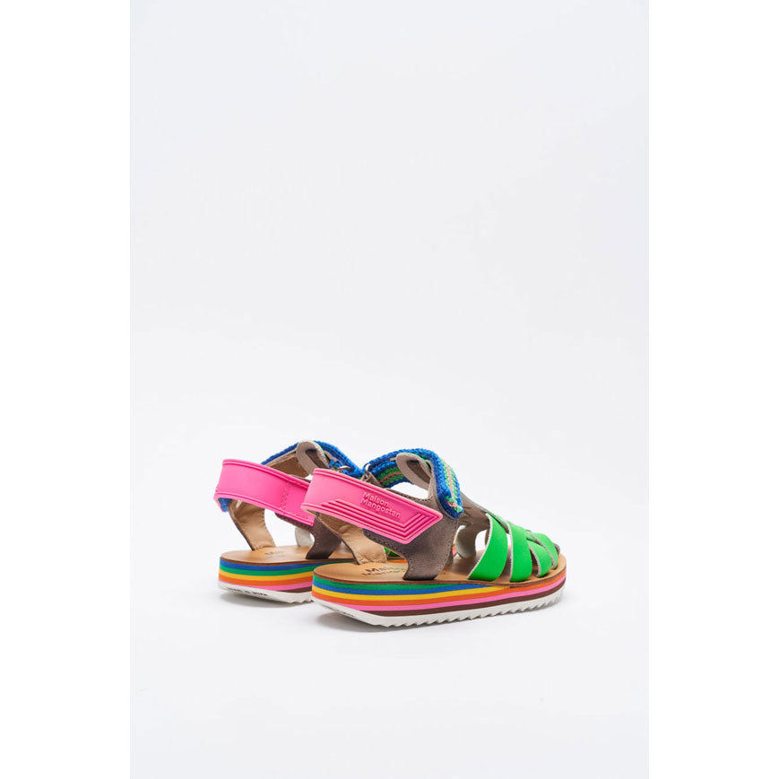 Maison Mangostan Green Maracuja Sandals