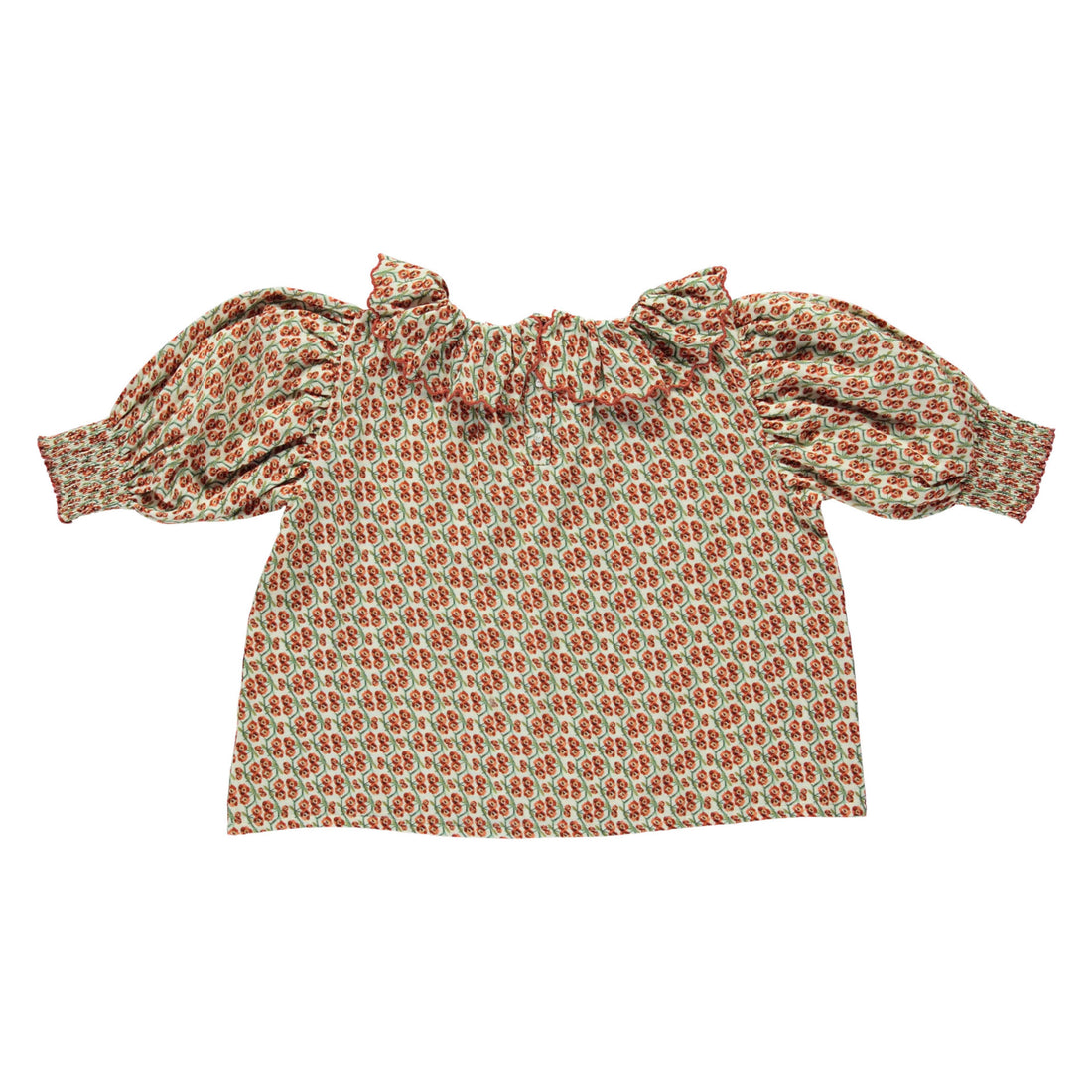 Bebe Organic Natural Floral Print Matilde Blouse