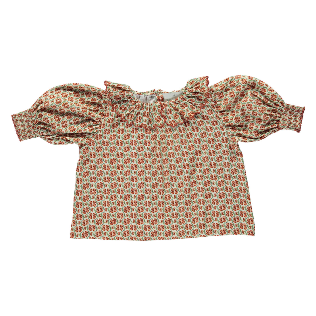 Bebe Organic Natural Floral Print Matilde Blouse