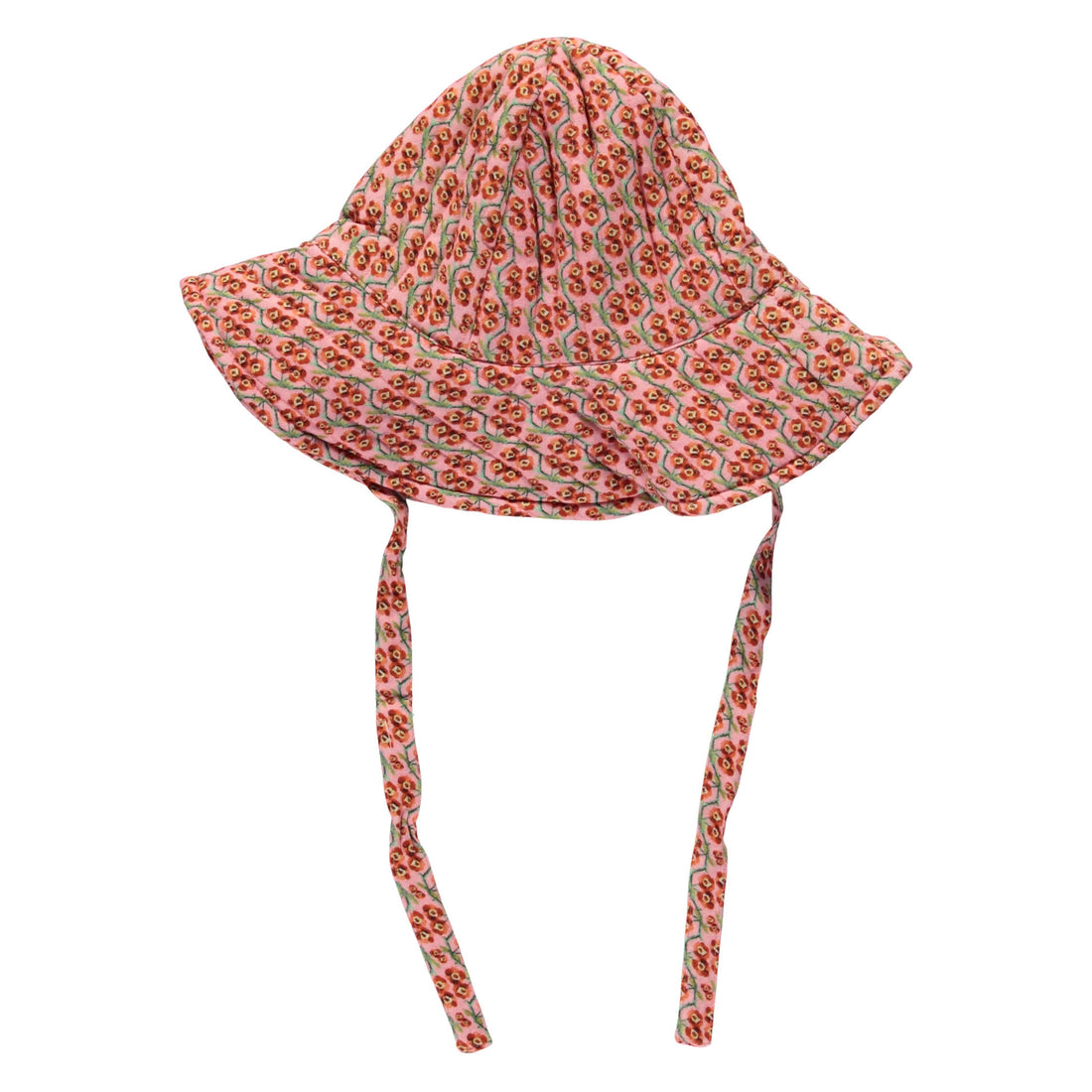 Bebe Organic Pink Floral Print Matilde Hat
