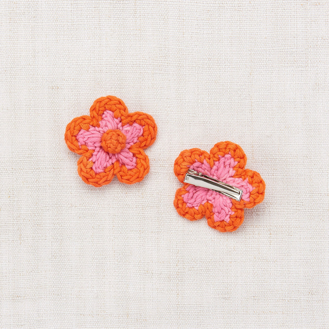 Misha and Puff Poppy Medium Flower Clip Set
