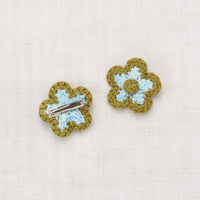 Misha and Puff Tarragon Medium Flower Clip Set
