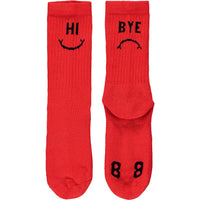Beau Loves Red Hi/Bye Socks