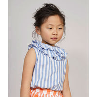 Milk & Biscuits Striped Pierrot Collar Top