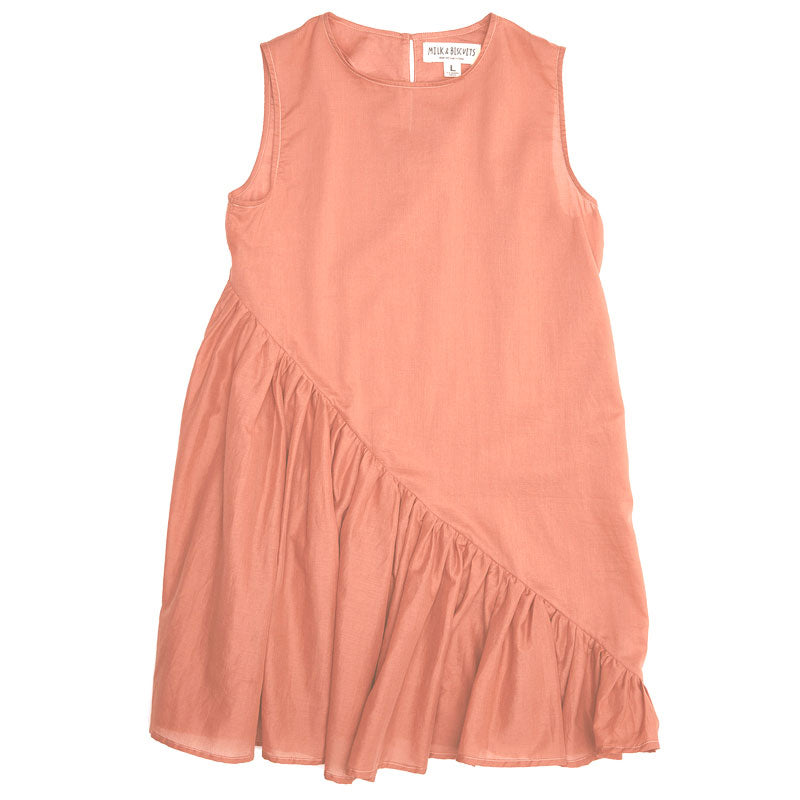 Milk & Biscuits Pale Auburn Asymmetrical Dress