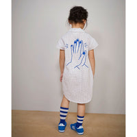 Milk & Biscuits High Five Embroidered Shirt Dress