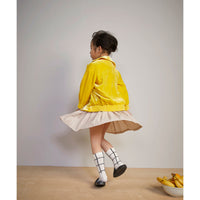 Milk & Biscuits Beige Pleated Suspender Skirt