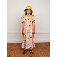 Mini Rodini Mr Flower Woven Short Sleeve Dress