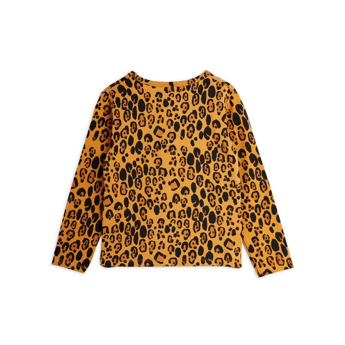 Mini Rodini Beige Basic Leopard Ls Tee Tencel
