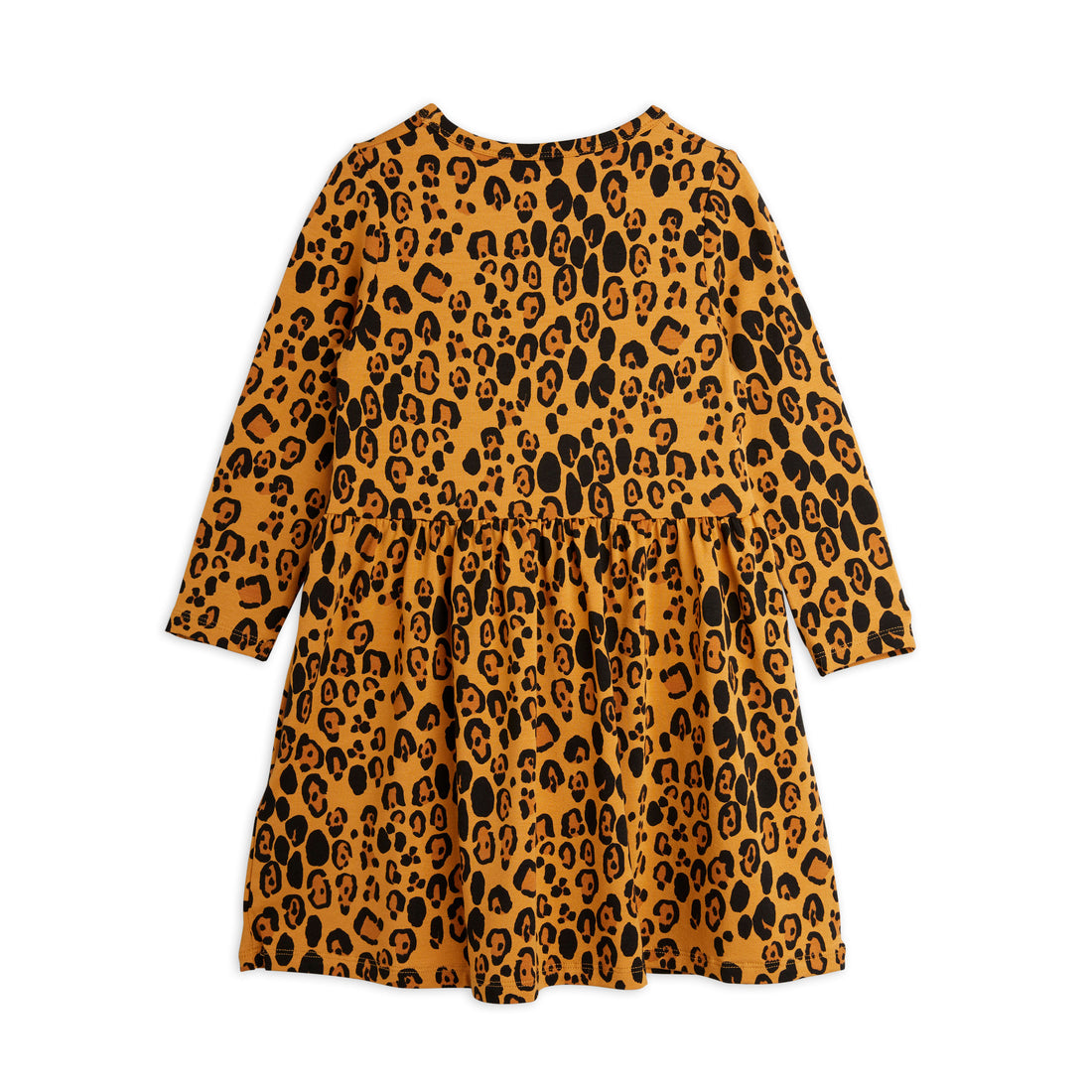 Mini Rodini Beige Basic Leopard Ls Dress Tencel