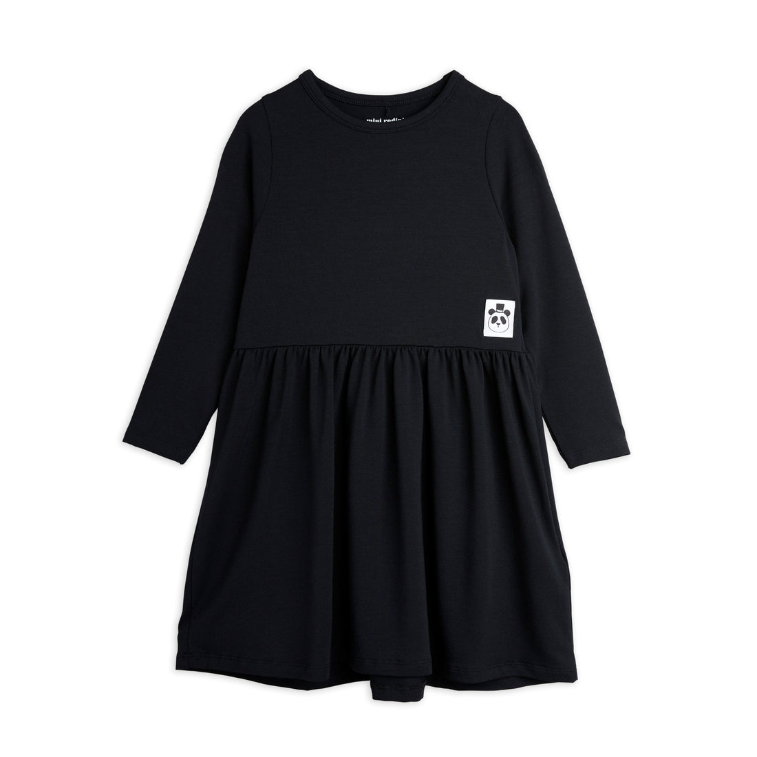 Mini Rodini Black Basic Ls Dress Tencel