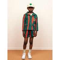 Mini Rodini Green Stripe Sweat Blazer