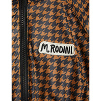 Mini Rodini Houndstooth Windbreaker - Brown
