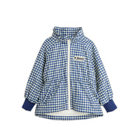 Mini Rodini Houndstooth Windbreaker - Navy