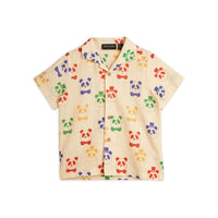 Mini Rodini Panda Woven Short Sleeve Shirt