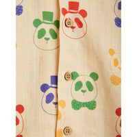 Mini Rodini Panda Woven Short Sleeve Shirt