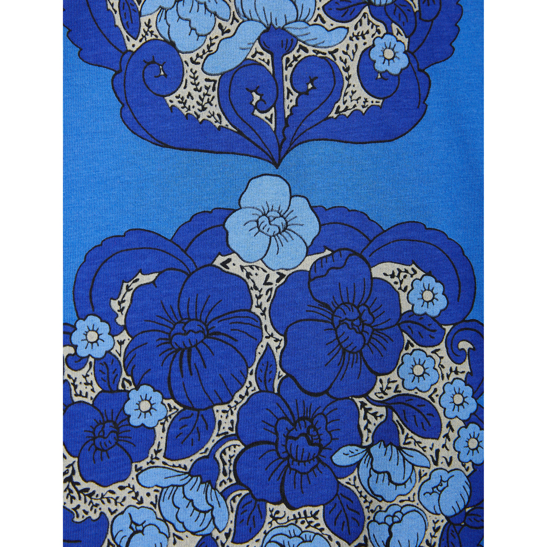 Mini Rodini Flower Aop Short Sleeve Tee - Purple
