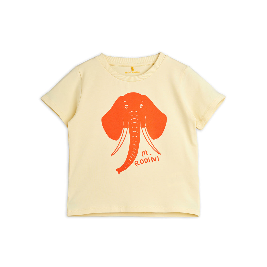 Mini Rodini Elephant Short Sleeve Tee - Yellow
