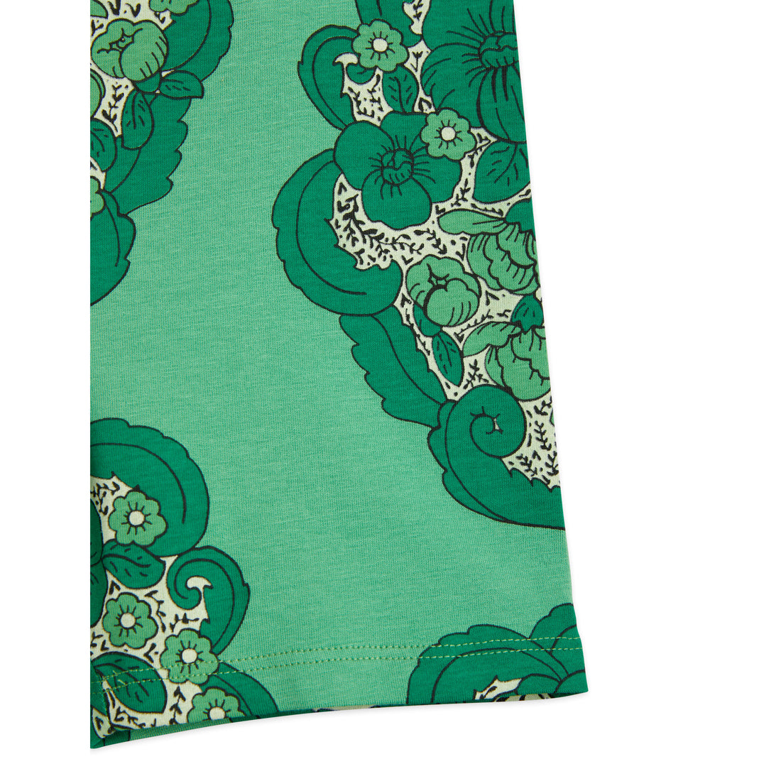 Mini Rodini Flower Aop Bike Shorts - Green
