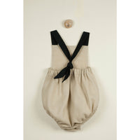 Popelin Ochre Striped Sailor Dungarees