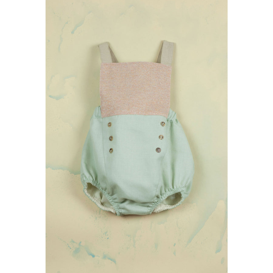 Popelin Pink Lurex Sailor Dunagrees